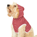 Dark Red fudjt Pet Hoodie | Unbroken Chain 1.25 | 7 Sizes