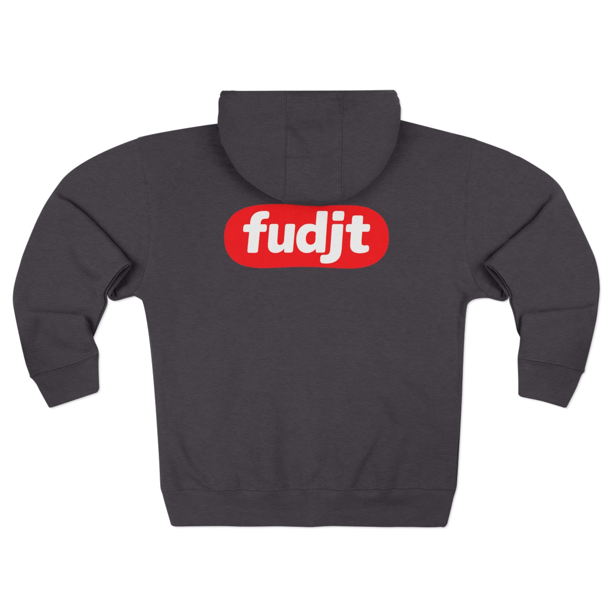 fudjt Anti-Supremacy Red Badge Zip Hoodie | Front & Back Graphic | 8 Colors