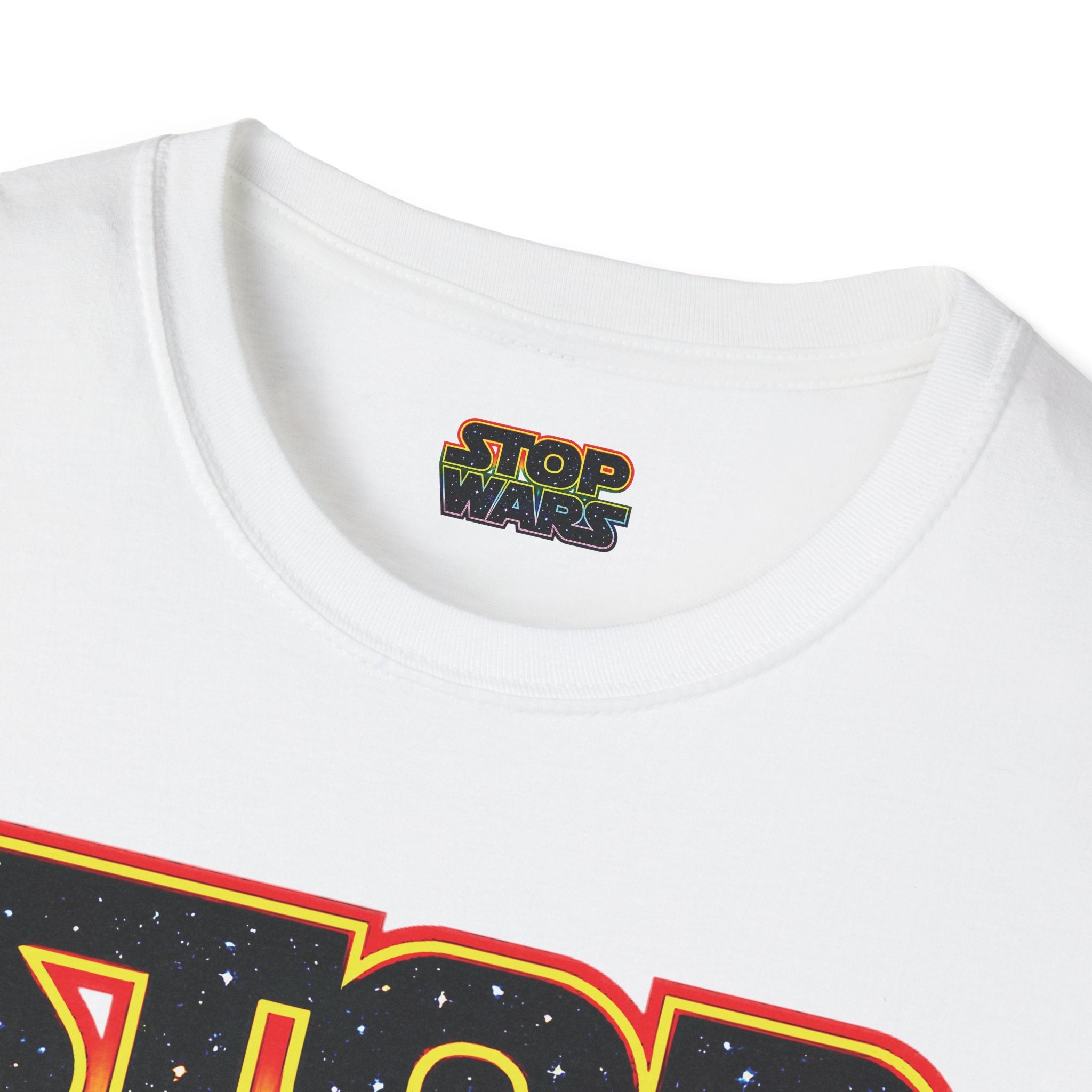 fudjt STOP WARS Everyday Tee - Retro Protest Graphic, White fudjt | 12 Colors