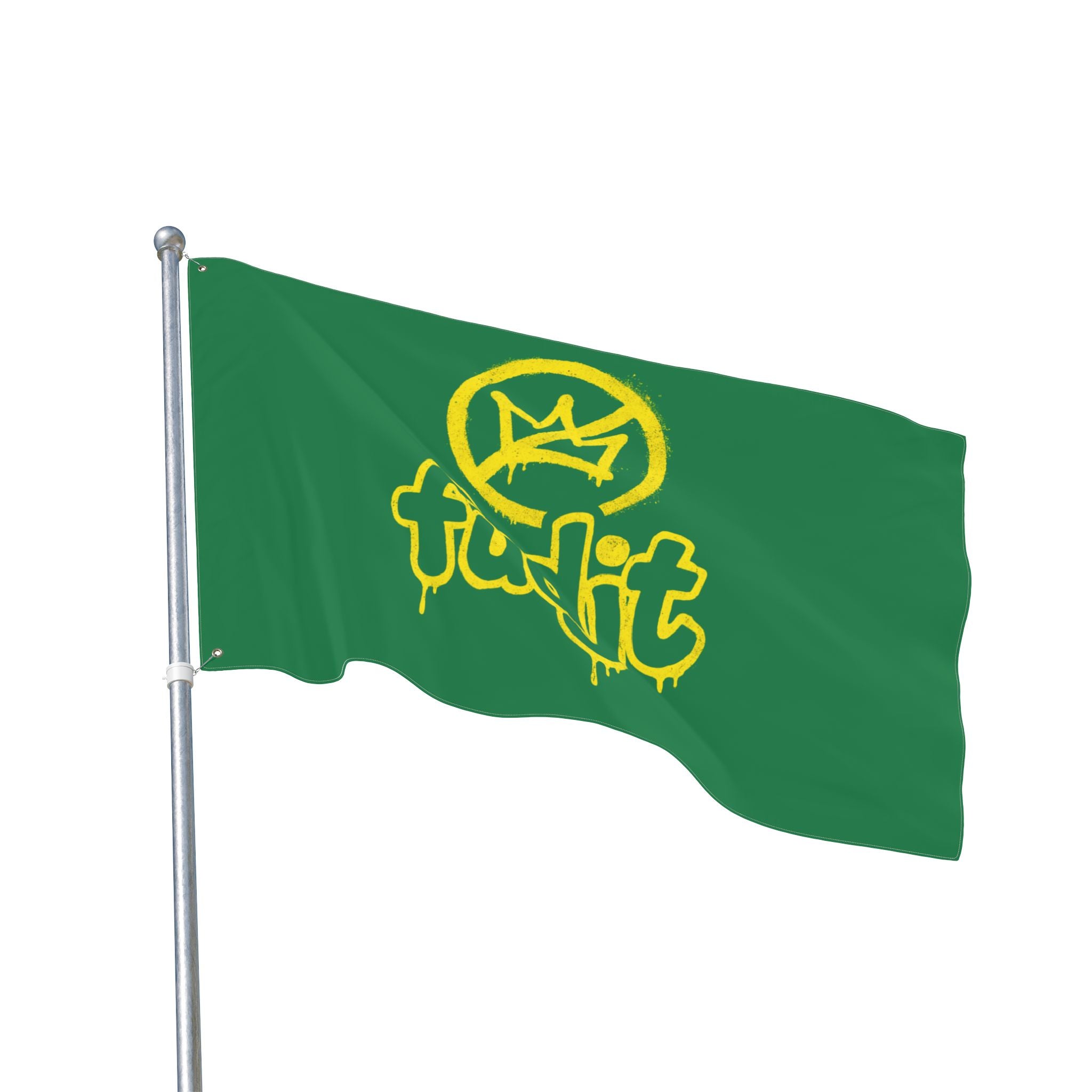 Golden fudjt No Kings Green Flag | 3 Sizes