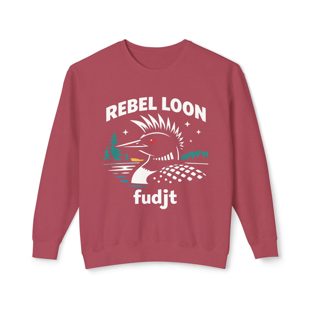Rebel Loon fudjt Crewneck Sweatshirt – Graphic Loon Design, No Crowns Back | 6 Colors
