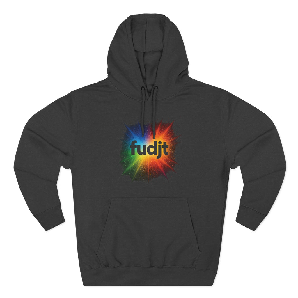 fudjt Burst of Empowerment Hoodie – Premium Fleece Pullover with Explosion of Color | 14 Colors