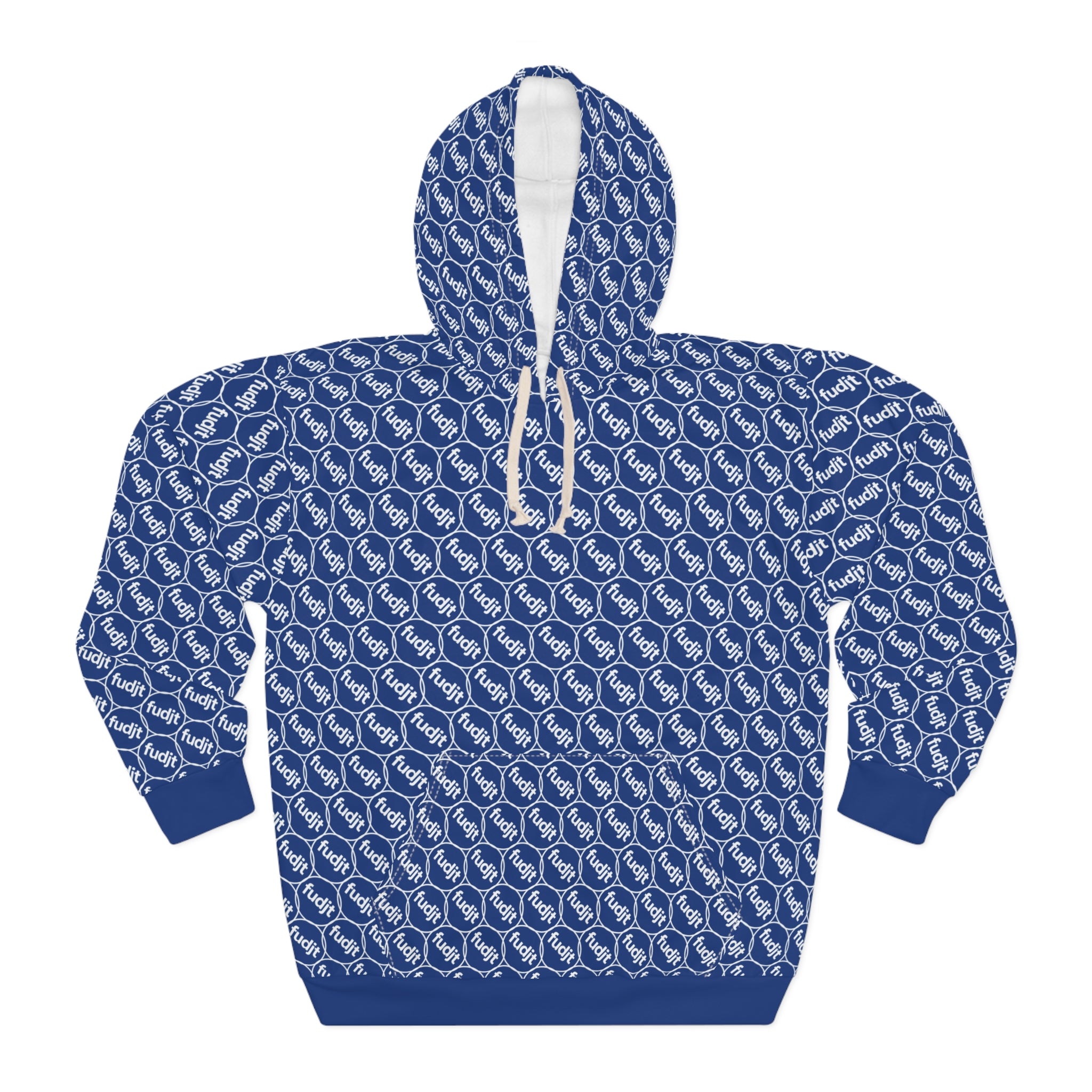 Dark Blue fudjt Unbroken Chain Hoodie | All Over 2.5-45