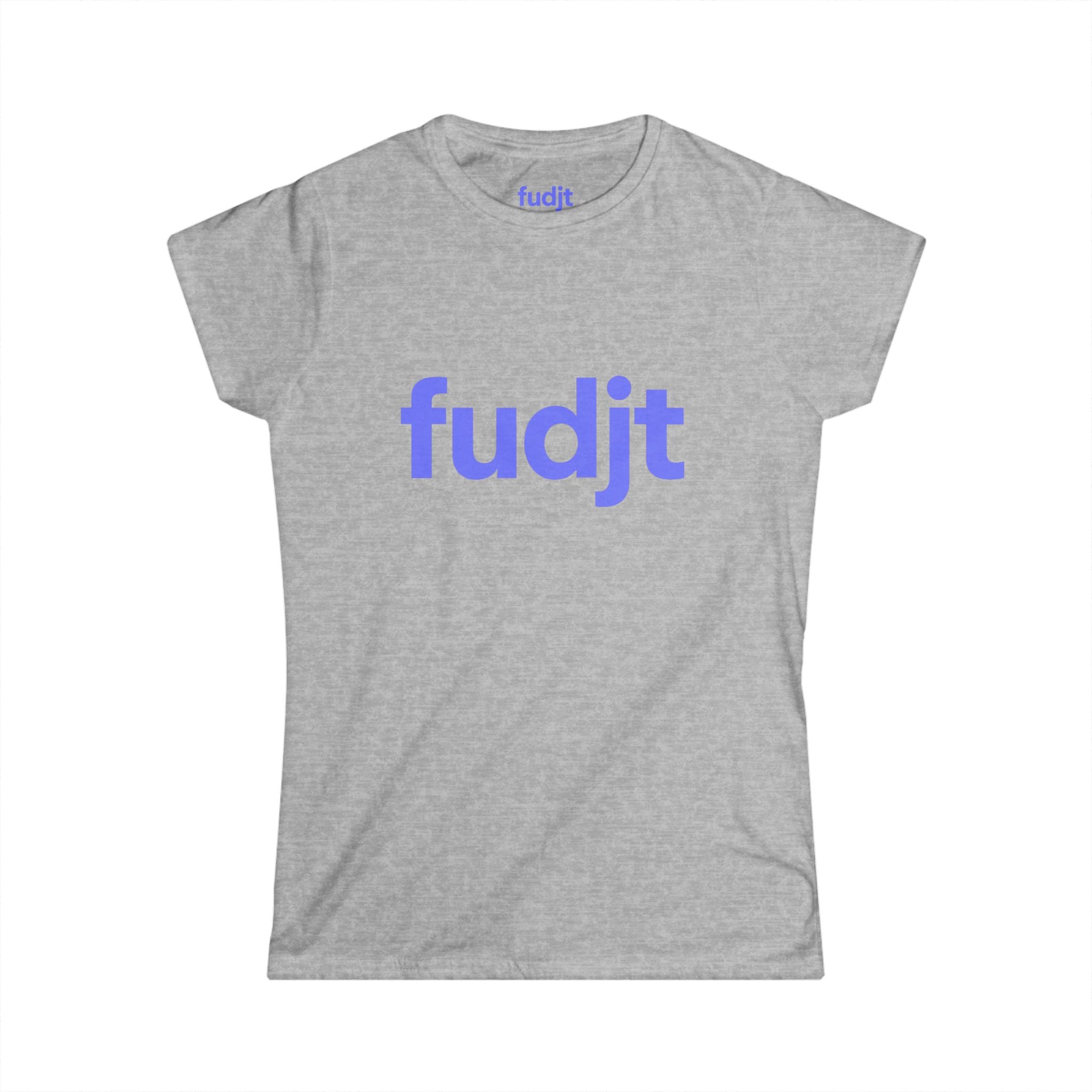 Women's Light Blue fudjt logo Comfy Stylie Tee | 12 Colors