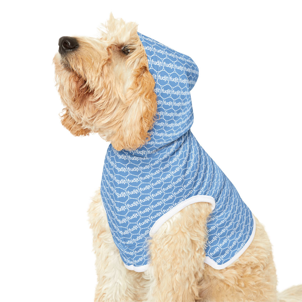 Light Blue fudjt Pet Hoodie | Unbroken Chain 1.25 | 7 Sizes