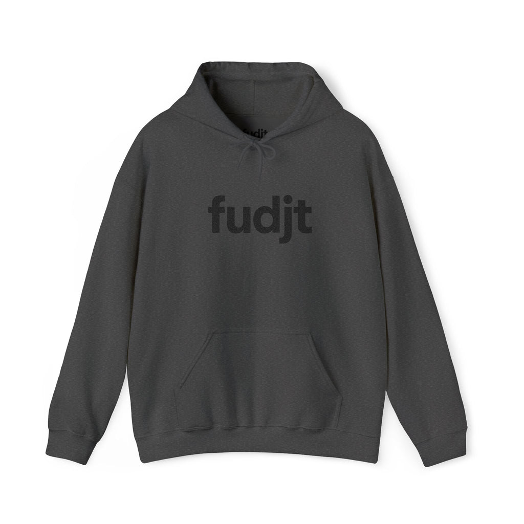Black fudjt Embroidered Heavy Blend Hooded Sweatshirt | 15 Colors | Stand For Something.