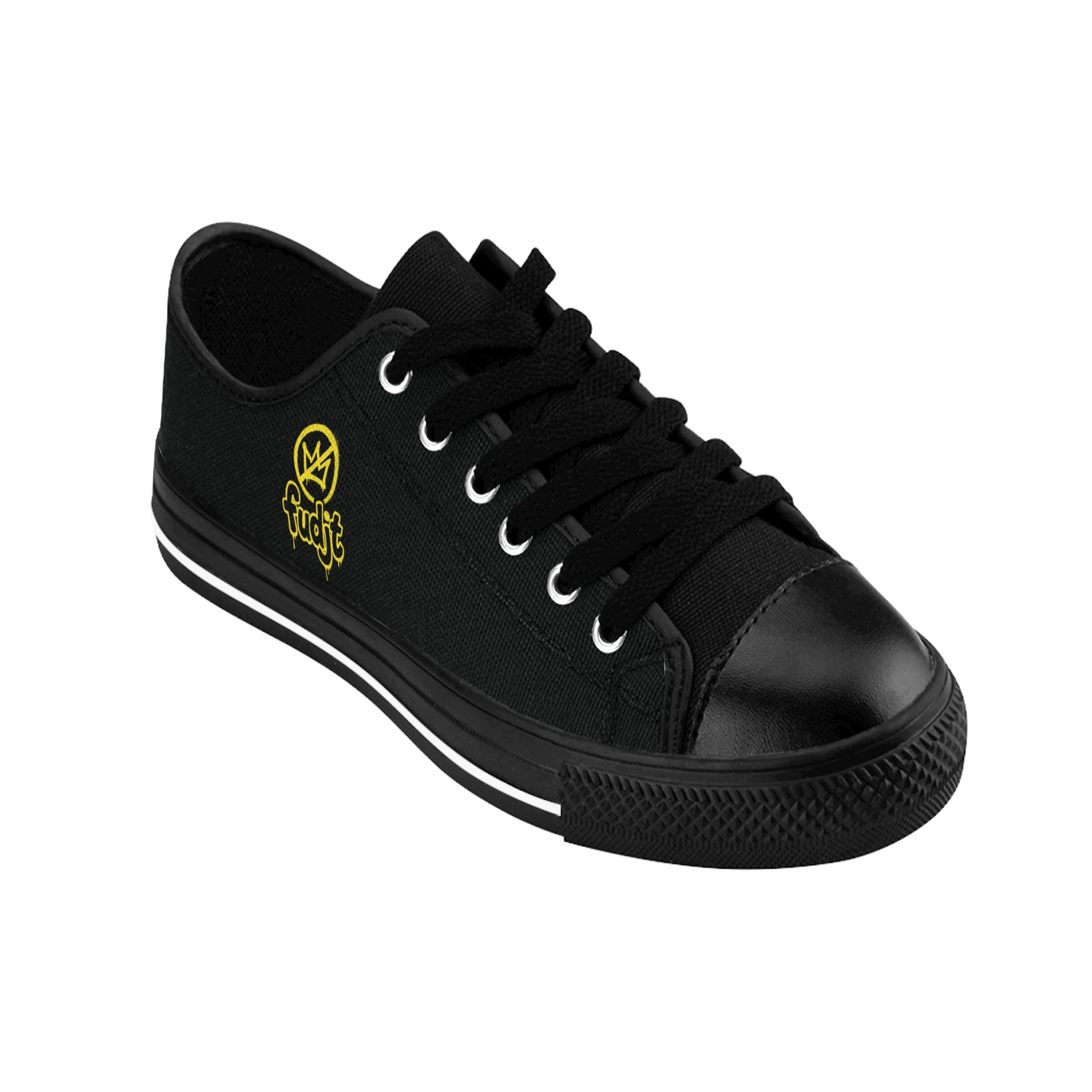 Black Golden fudjt No Kings Street Style Sneakers | Men & Boys 1.5 Low Top