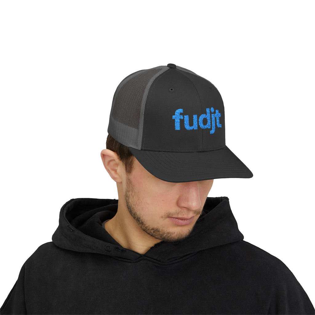 Light Blue fudjt logo Snapback Trucker Cap | 6 Colors