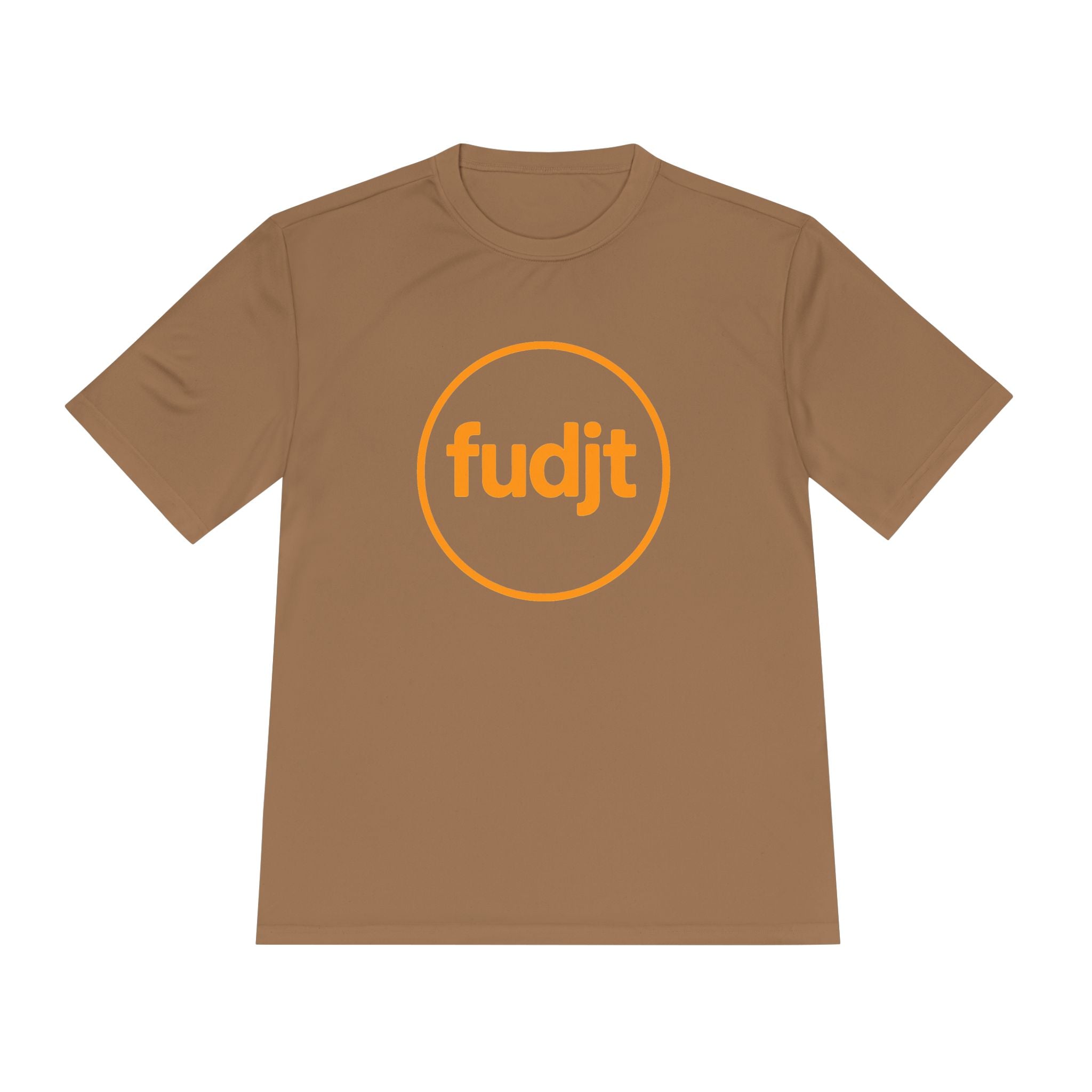 Orange fudjt Circle Moisture Wicking Performance Tee | 12 Colors