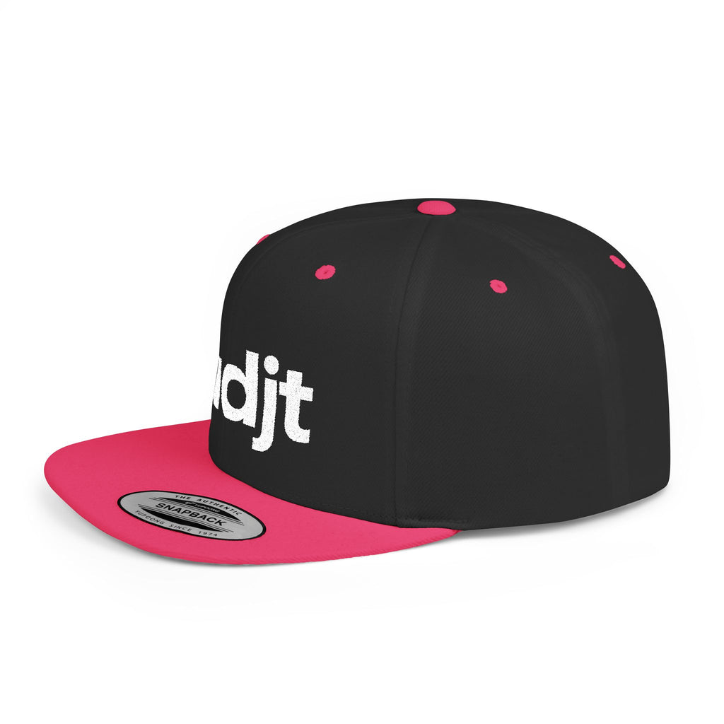Stylish Flat Bill Snapback White fudjt Streetwear Logo Cap | 12 Colors