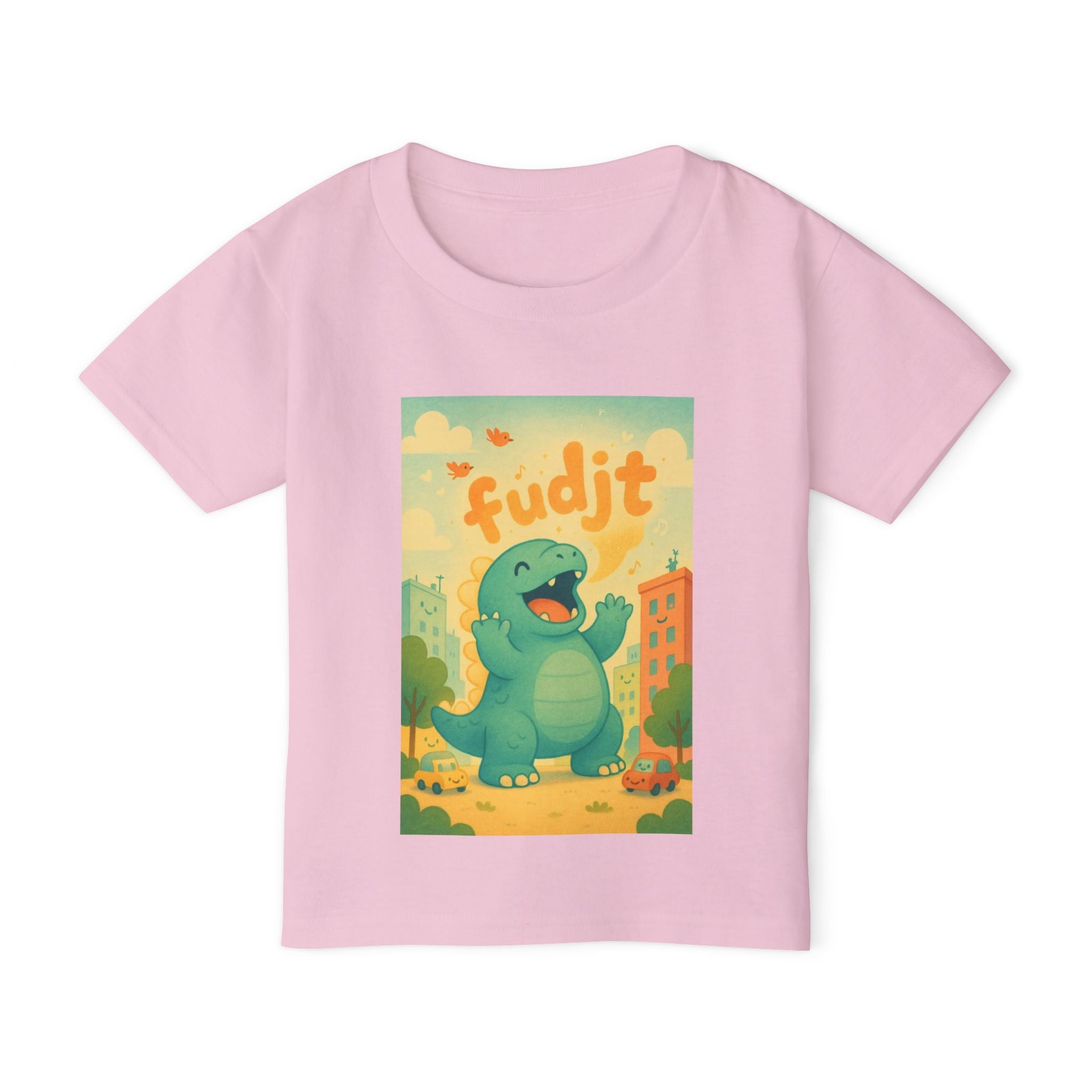 fudjt Toddler Tee with Dino Joy Design | 6 Colors