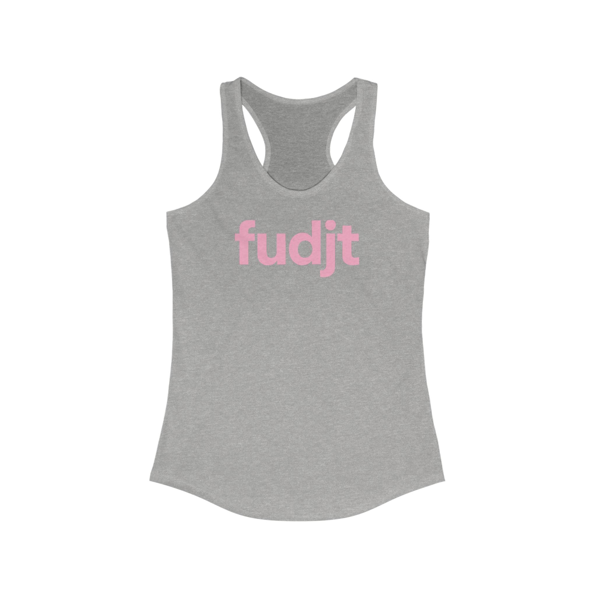 Pink fudjt logo Women's Racerback Tank, Perfect Relaxed Fit | 5 Colors
