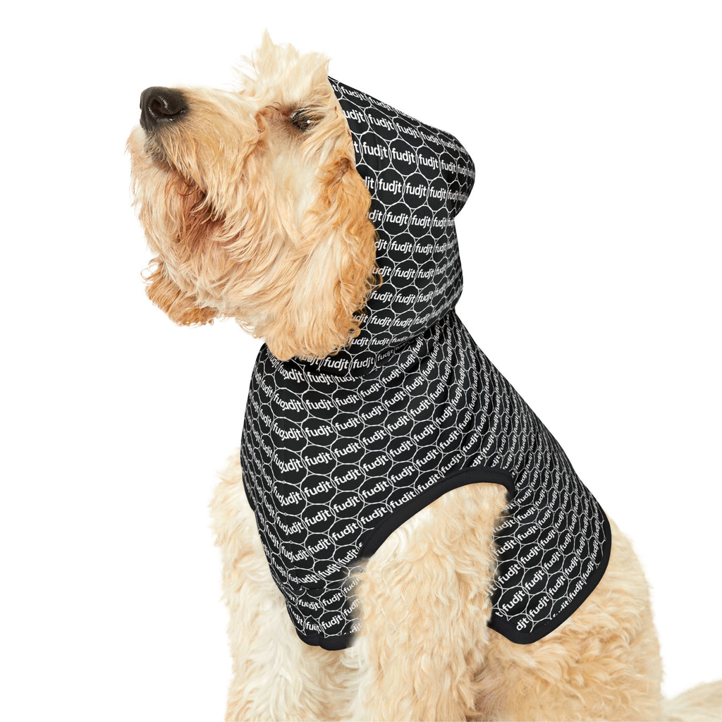 Black fudjt Pet Hoodie | Unbroken Chain 1.25 | 7 Sizes