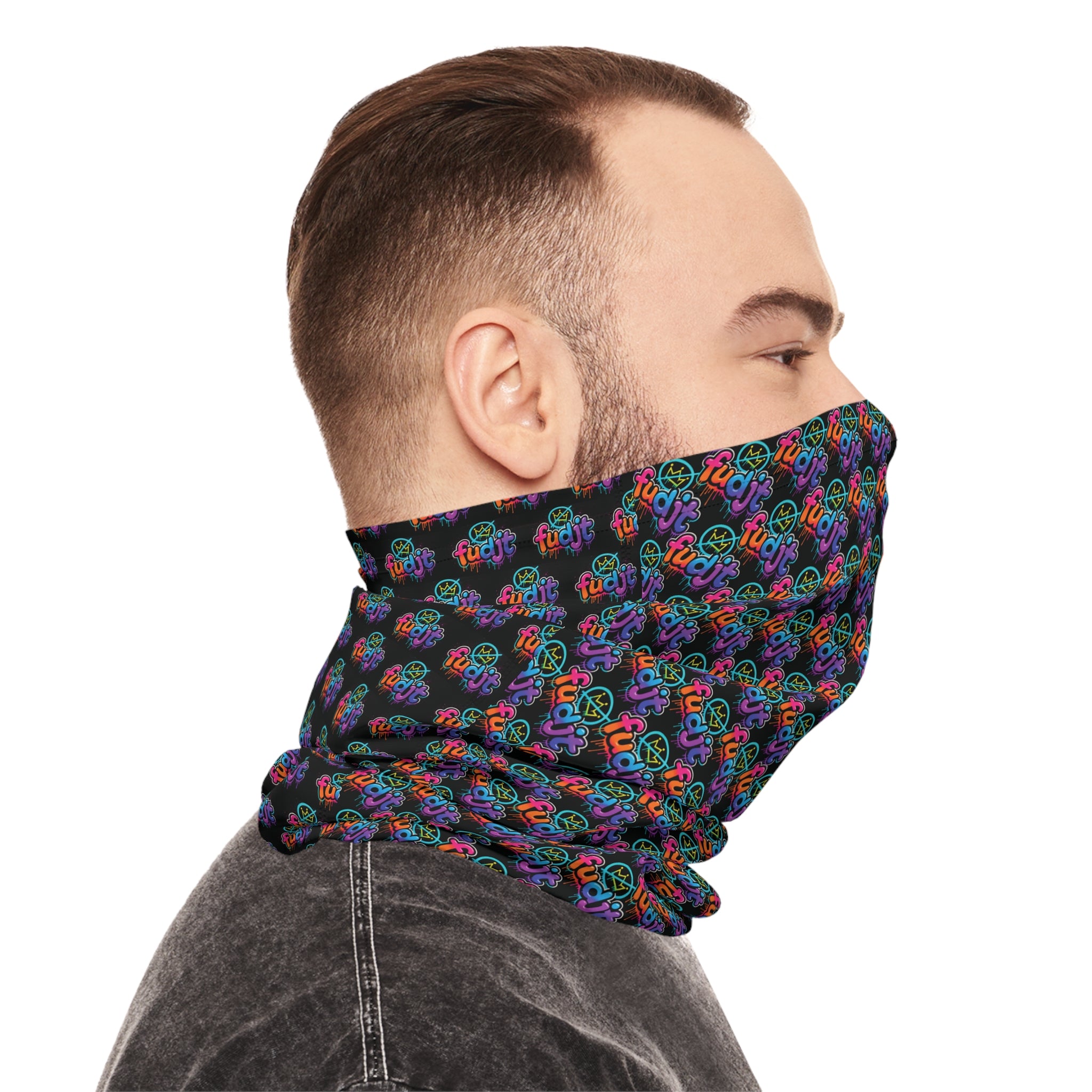 fudjt No Kings Clown Town 1-45 Neck Gaiter