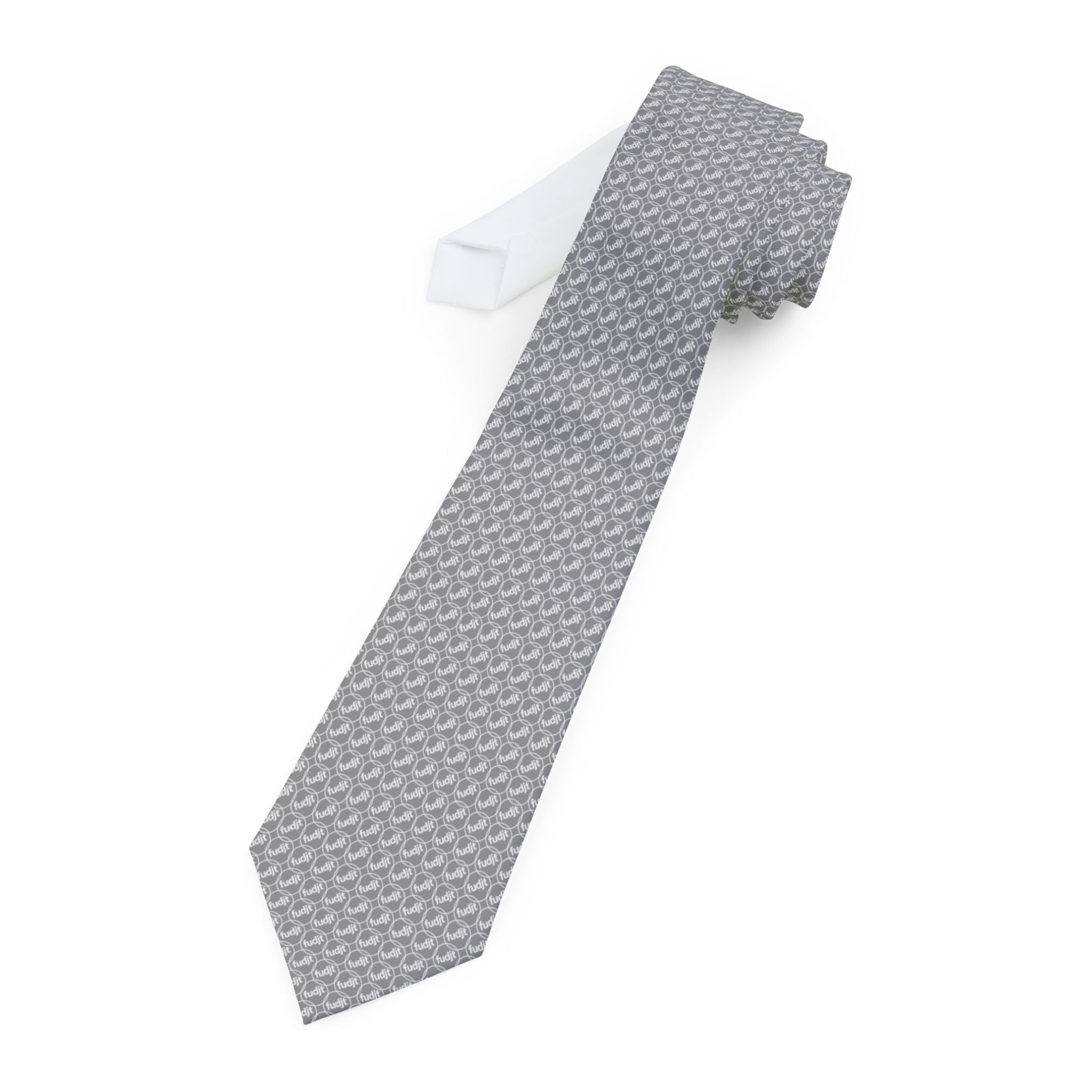Gray Unbroken Chain fudjt Necktie 315