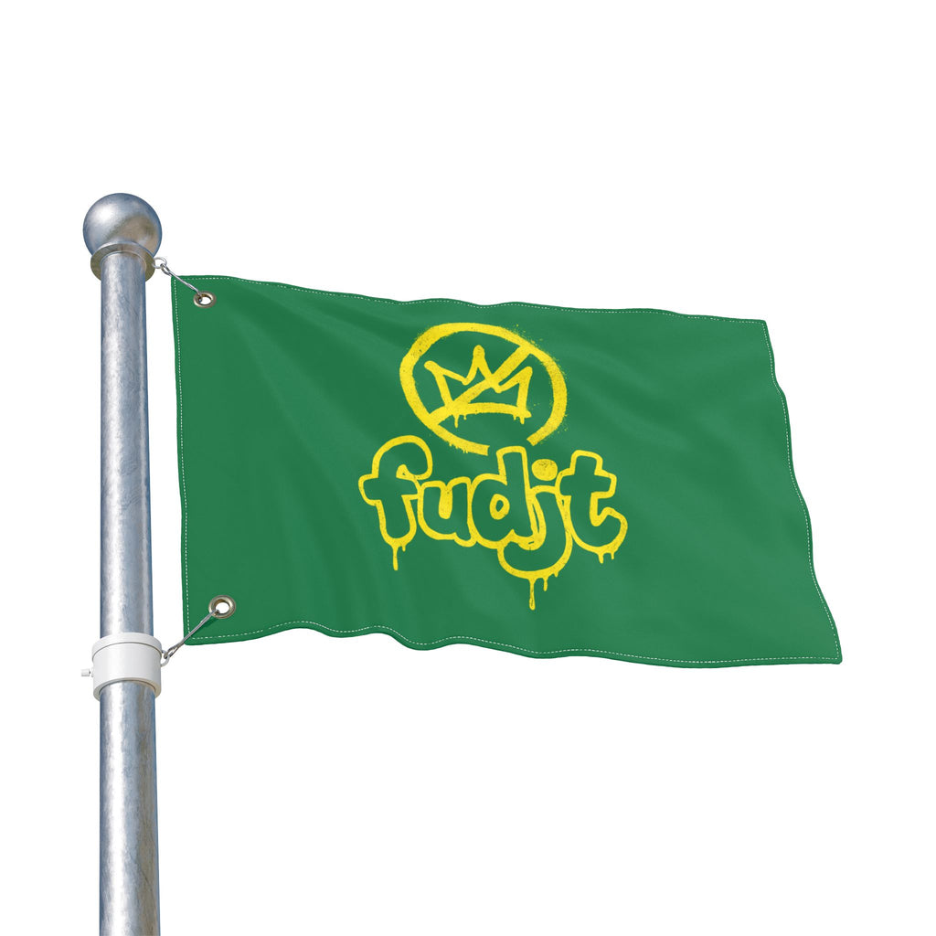 Golden fudjt No Kings Green Flag | 3 Sizes
