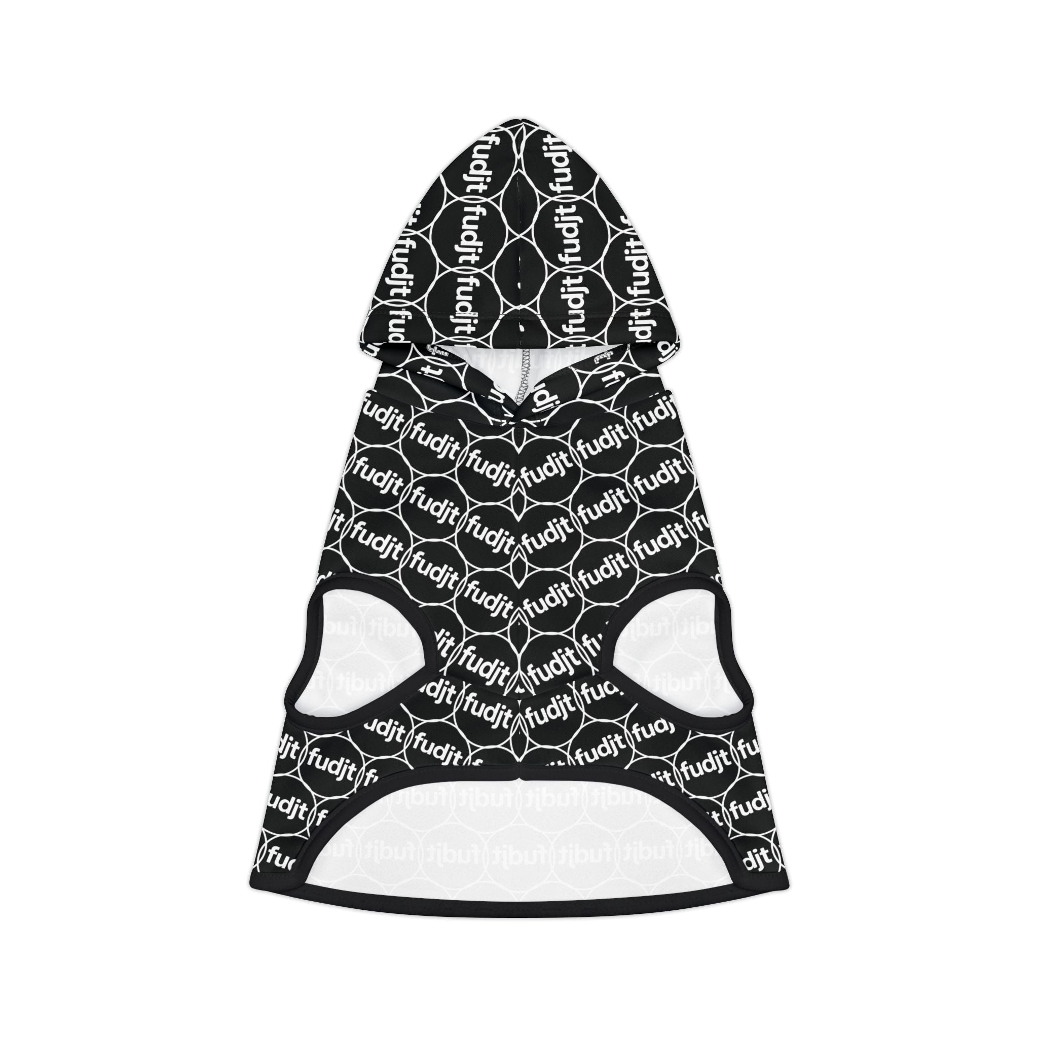 Black fudjt Pet Hoodie | Unbroken Chain 2.5 | 7 Sizes