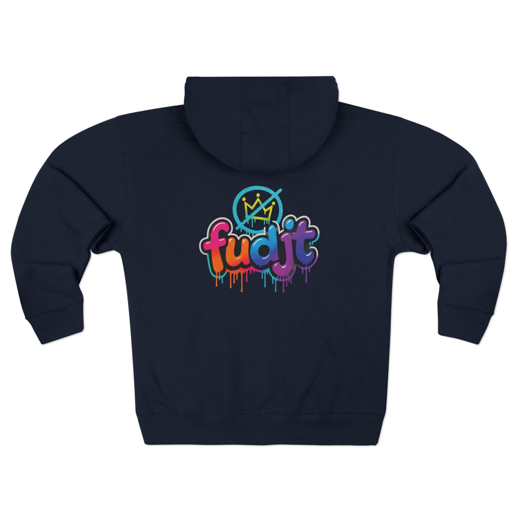 fudjt No Kings Clown Town Zip Hoodie | BOLD Backside | 5 Colors