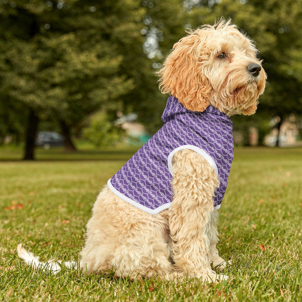 Light Purple fudjt Pet Hoodie | Unbroken Chain 1.25 | 7 Sizes