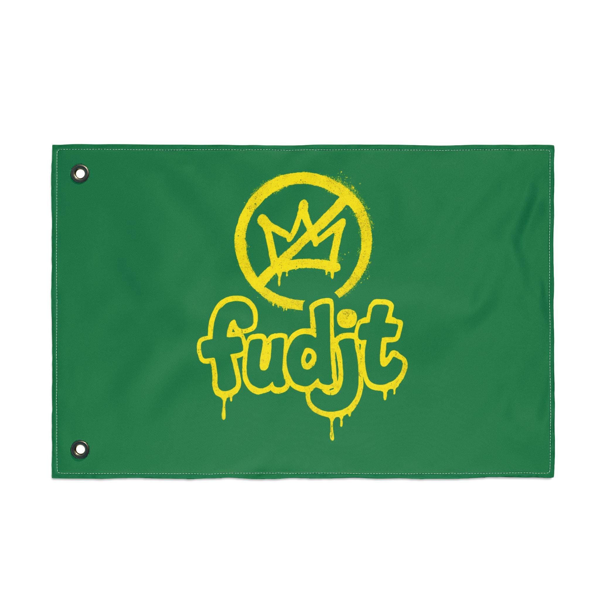 Golden fudjt No Kings Green Flag | 3 Sizes