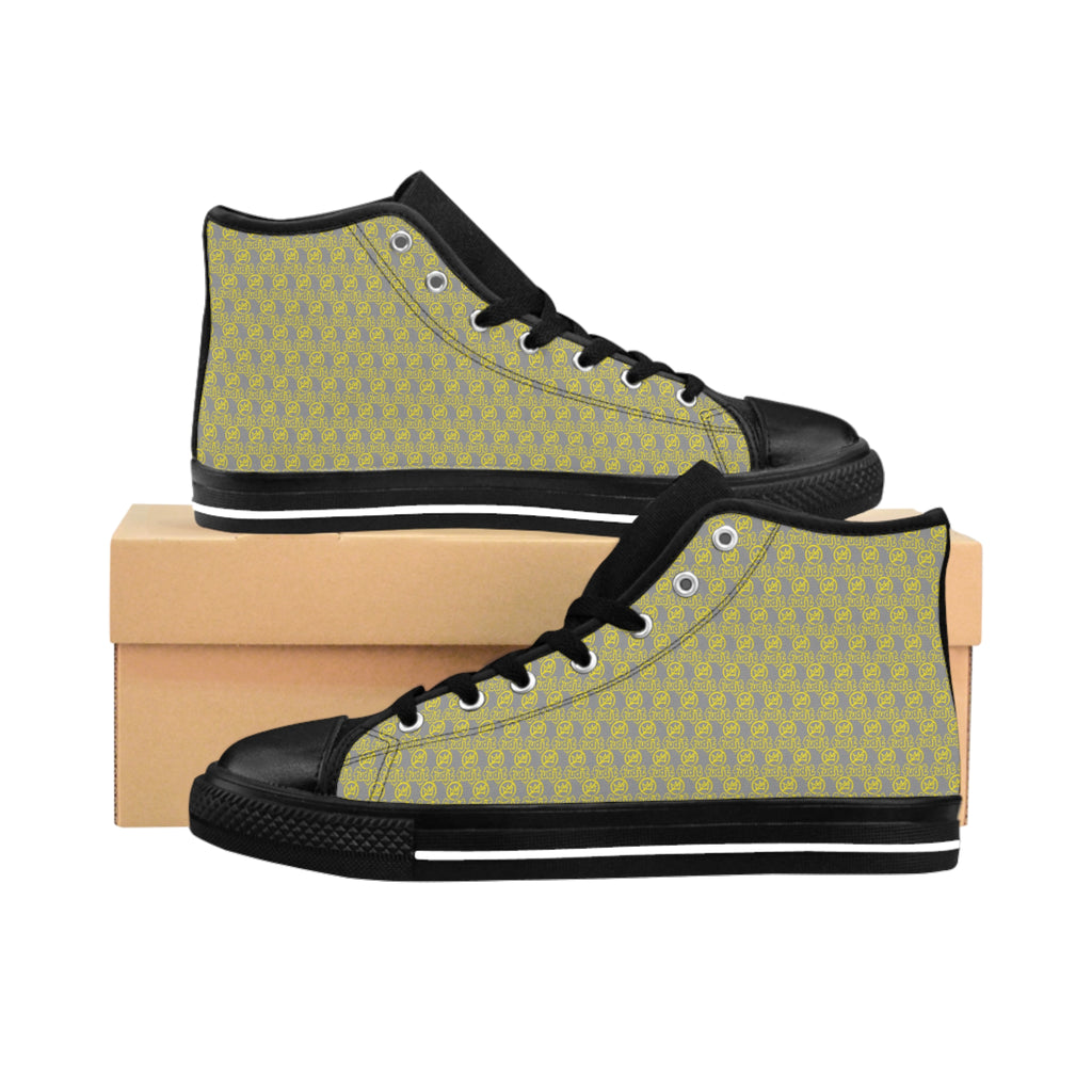 Gray Golden fudjt No Kings Street Style Sneakers | Men & Boys .5 High Top