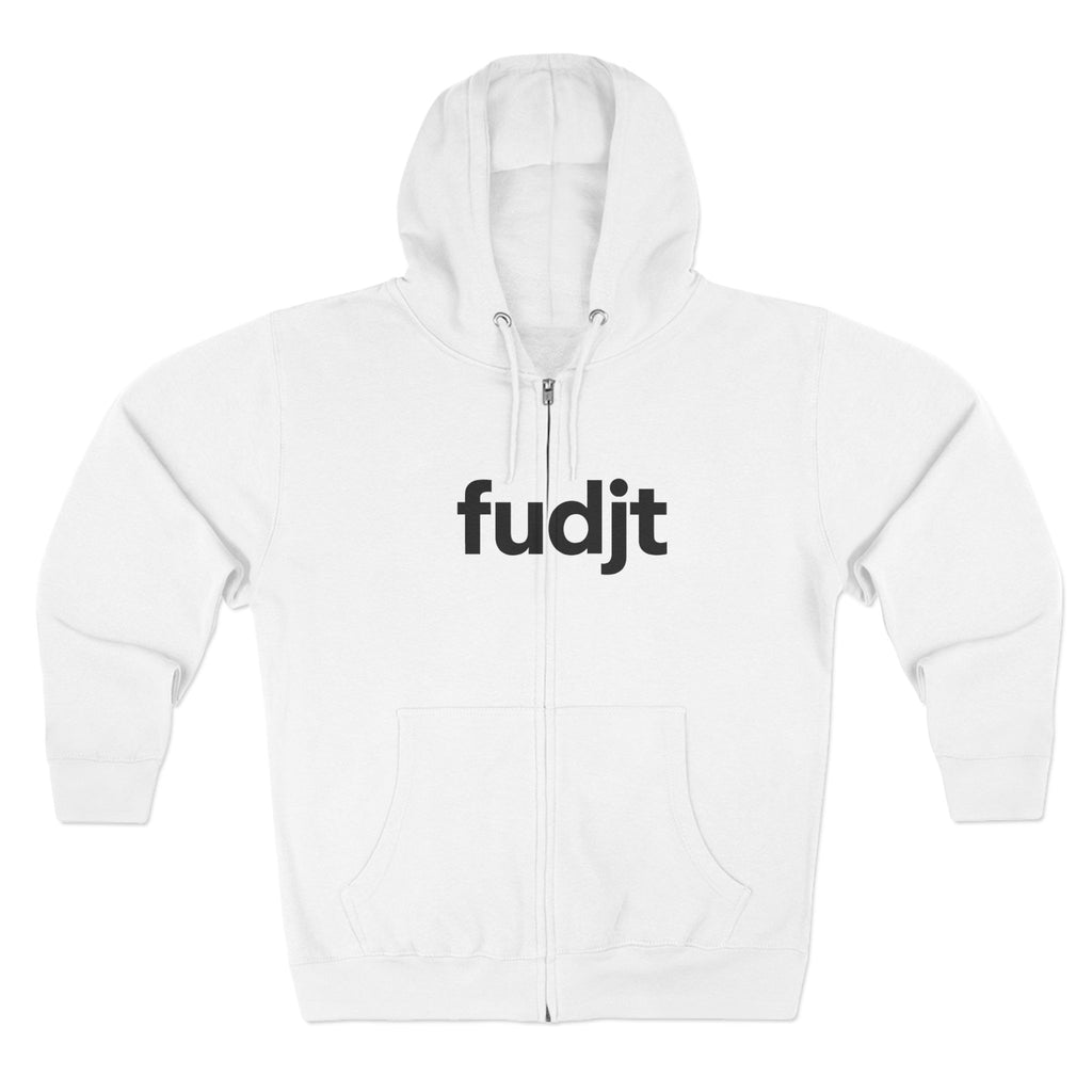 Zip Hoodie with Black fudjt Design | Cozy Everyday Comfort | 6 Colors