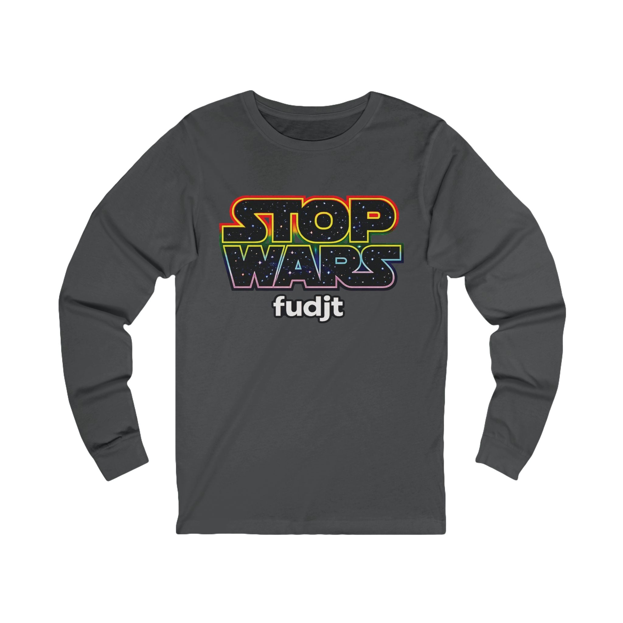 fudjt Stop Wars Long Sleeve Tee | White fudjt | 13 Colors
