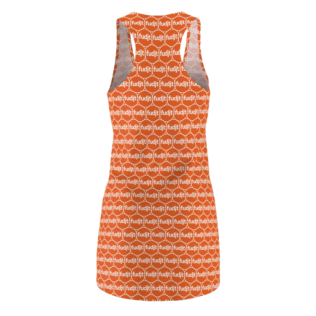 Orange fudjt Unbroken Chain 2.5 Chic Racerback Dress
