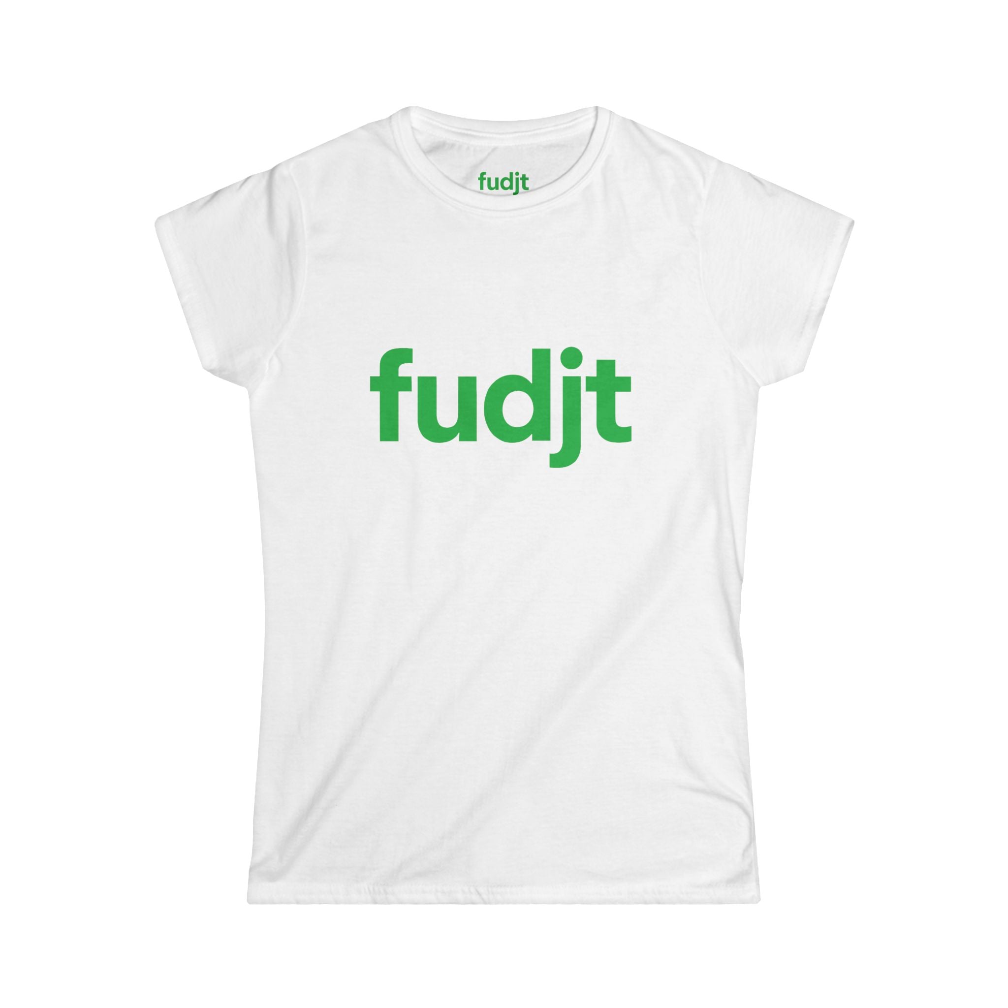 Women's Green fudjt logo Comfy Stylie Tee | 12 Colors