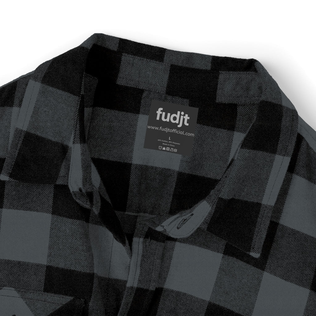 Flannel Shirt | Cozy Gray fudjt logo | 4 Colors