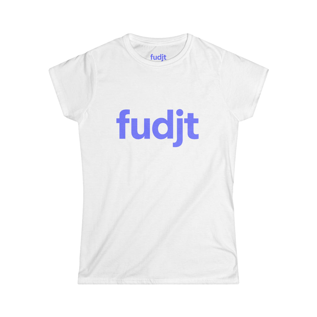 Women's Light Blue fudjt logo Comfy Stylie Tee | 12 Colors
