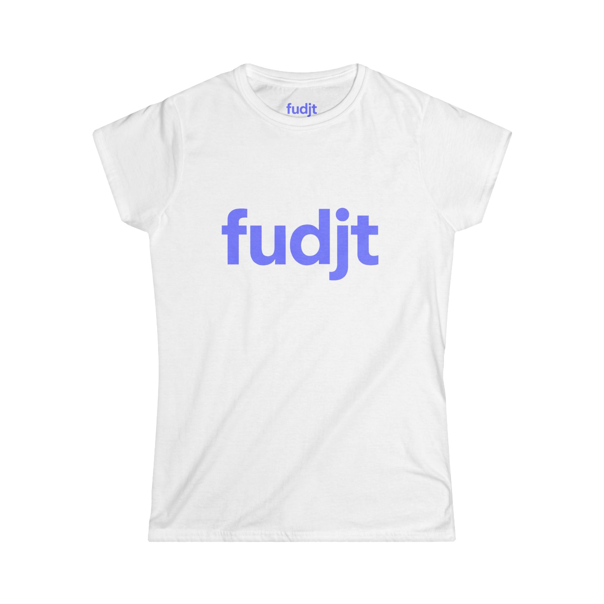 Women's Light Blue fudjt logo Comfy Stylie Tee | 12 Colors