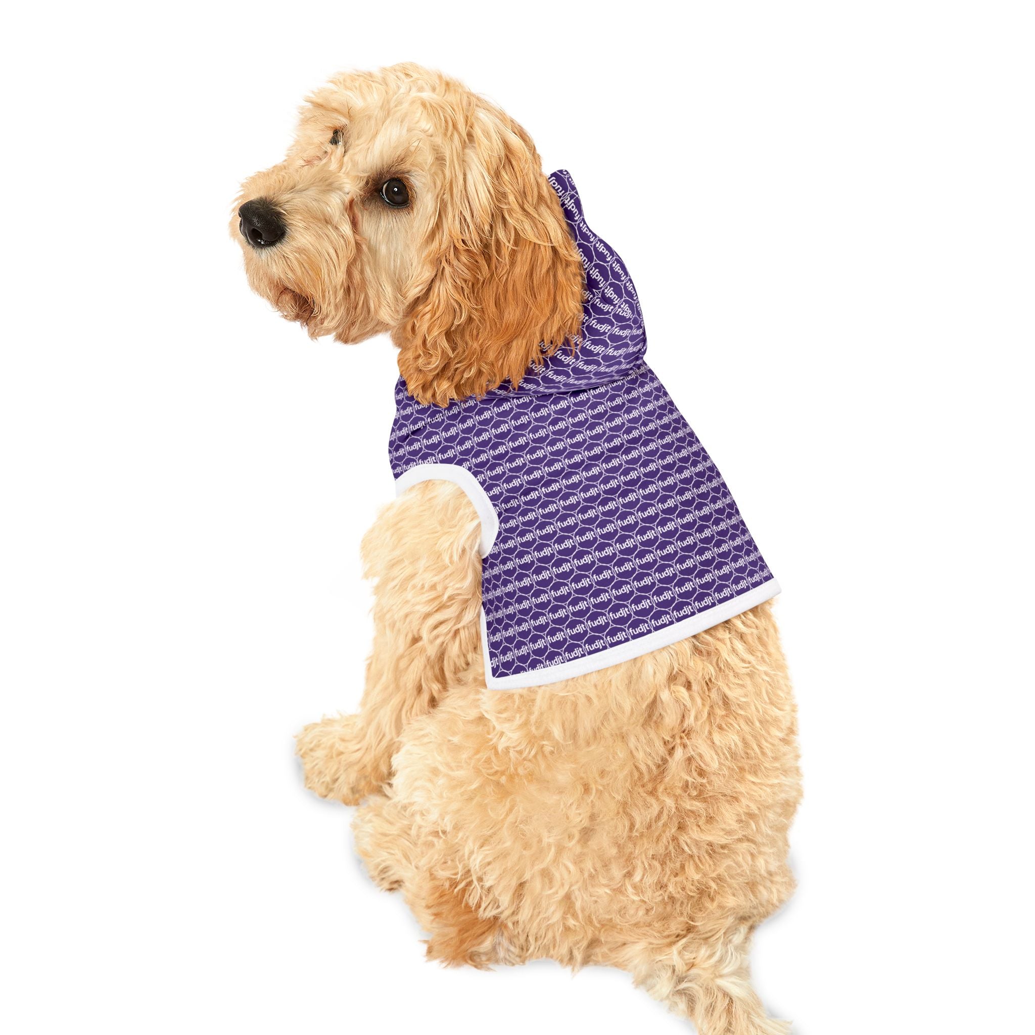 Purple fudjt Pet Hoodie | Unbroken Chain 1.25 | 7 Sizes