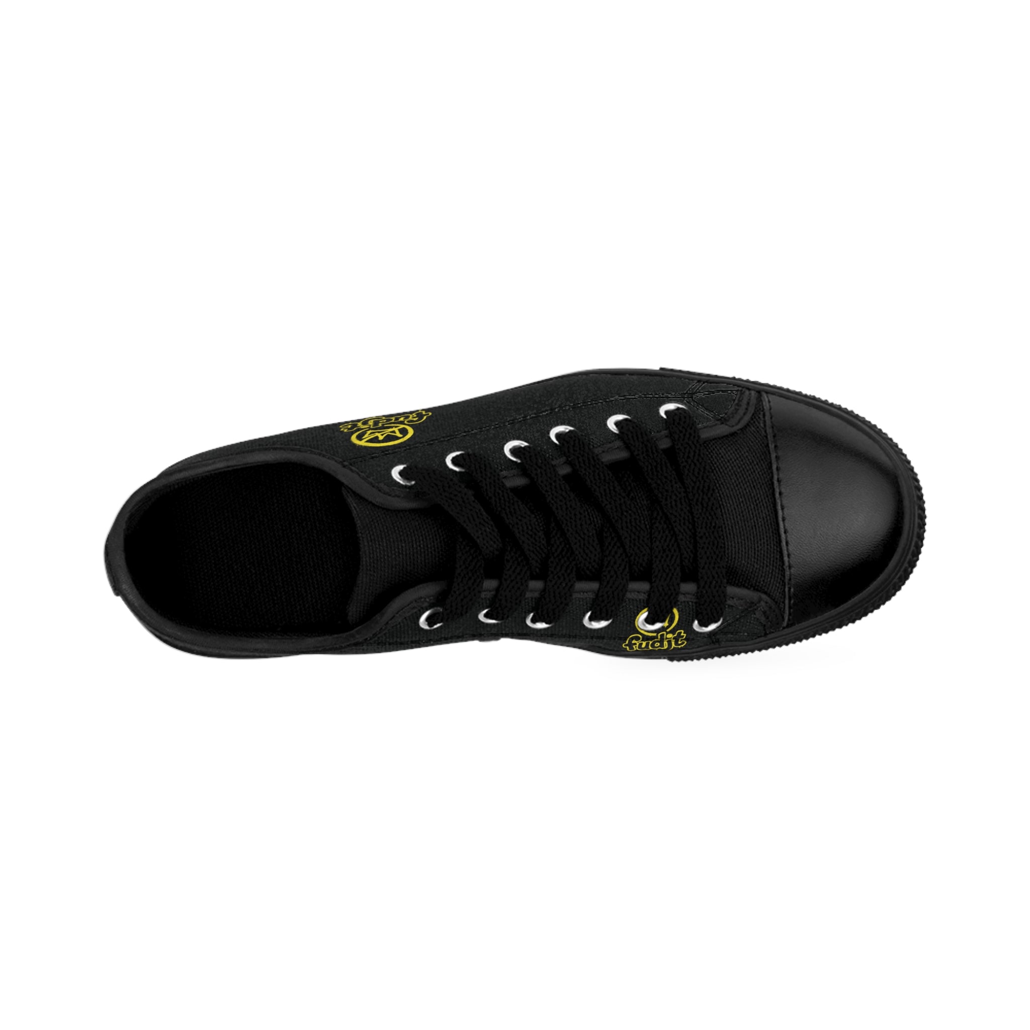 Black Golden fudjt No Kings Street Style Sneakers | Women & Girls 1.5 Low Top