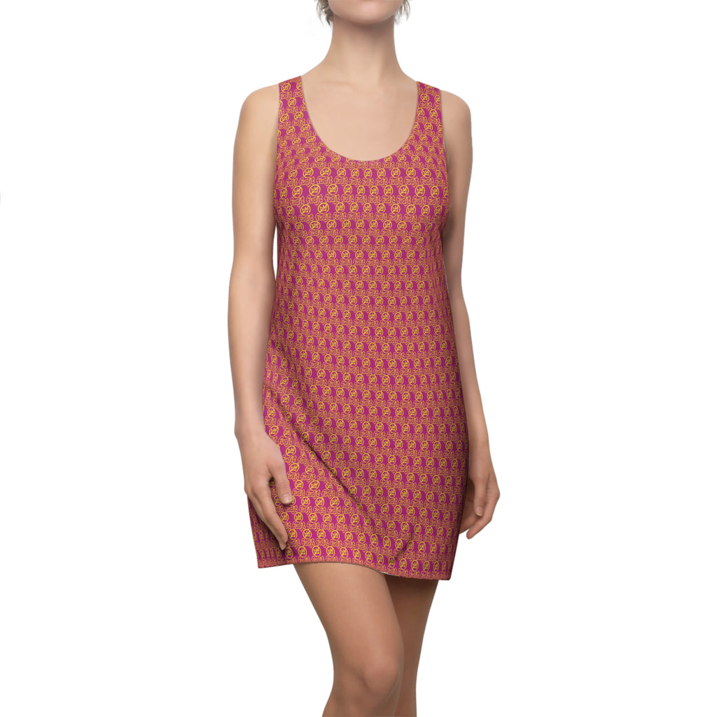Pink Golden fudjt No Kings 1.25 Chic Racerback Dress