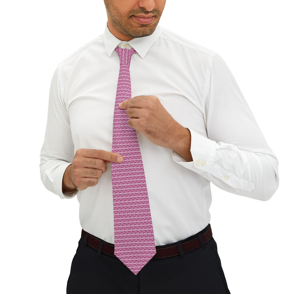 Light Pink Unbroken Chain fudjt Necktie