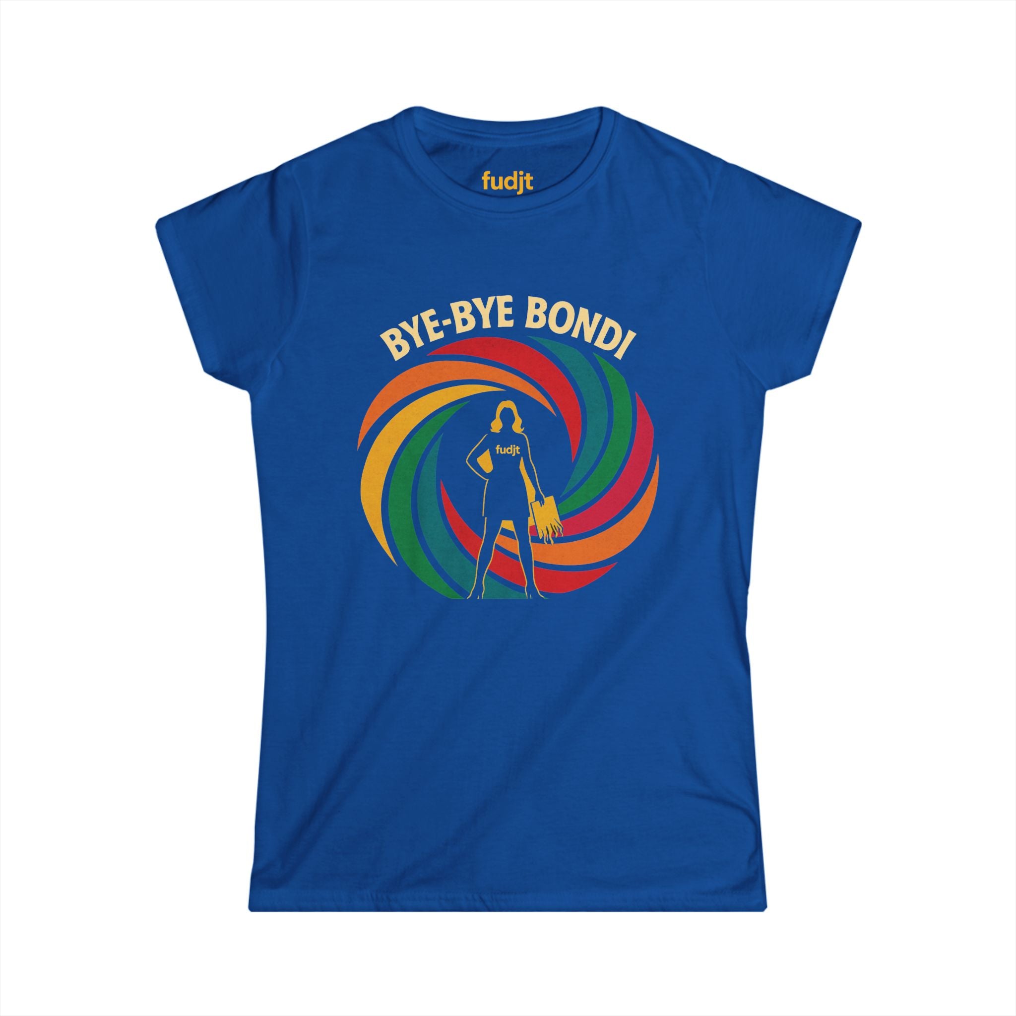 Women's Bye-Bye Bondi Spiral Baddie fudjt Comfy Stylie Tee | 8 Colors