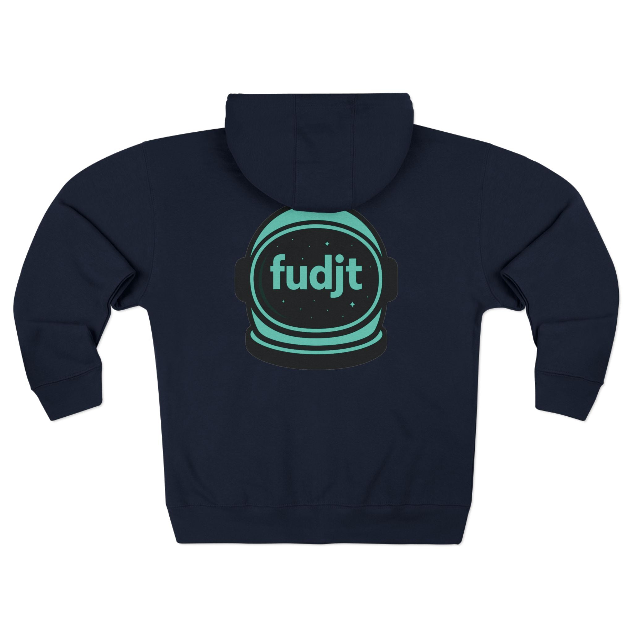Zip Hoodie with Green Space fudjt | Front & Back Graphic | 9 Colors