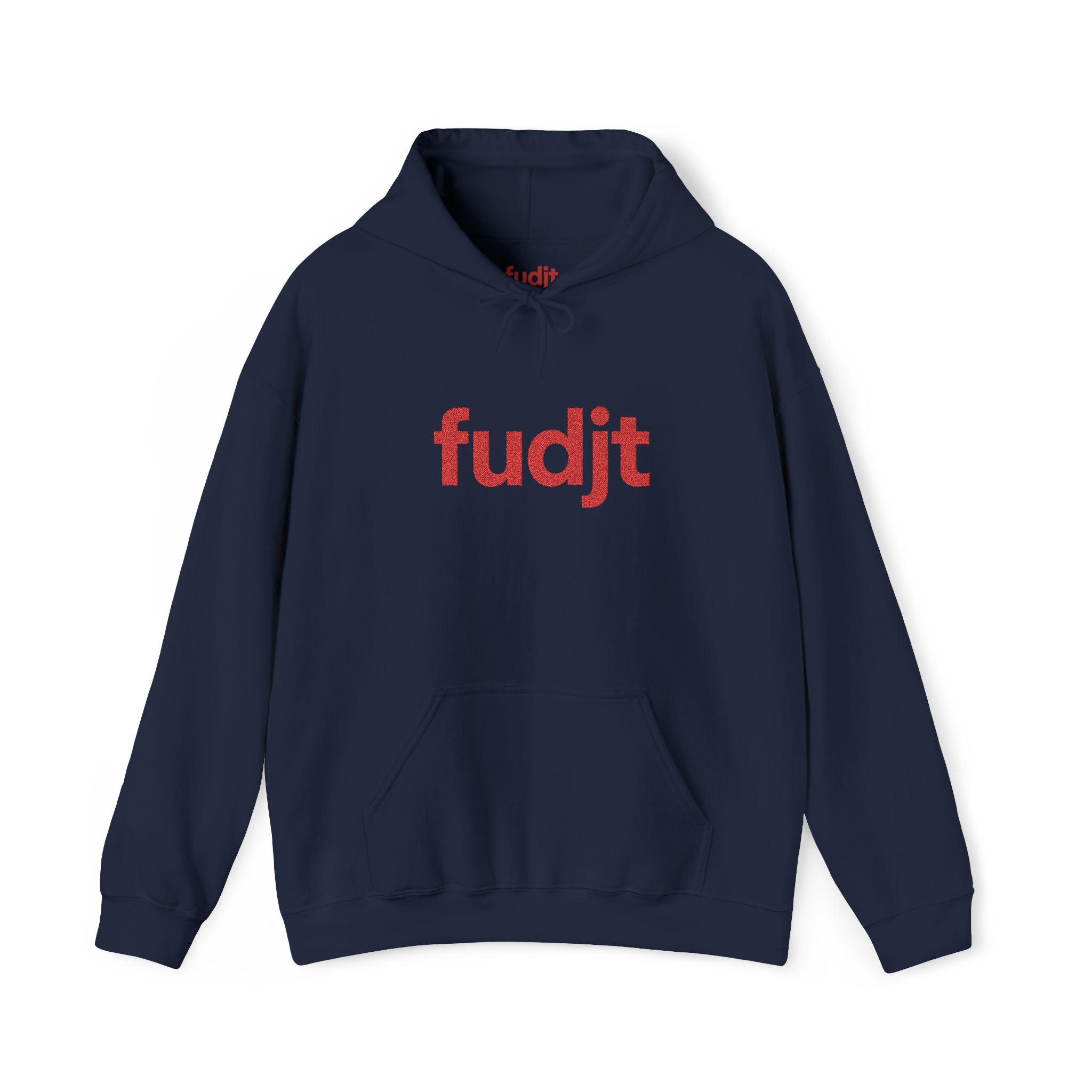Red fudjt Embroidered Heavy Blend Hooded Sweatshirt | 15 Colors | Stand For Something.