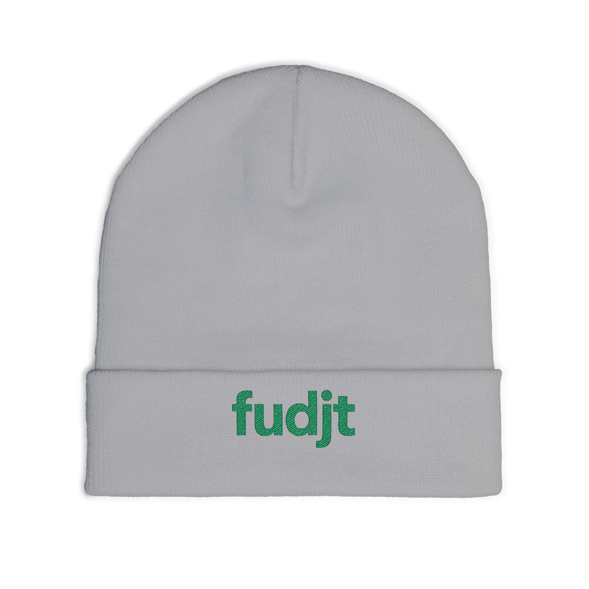 Stylish & Cozy fudjt Knit Beanie | Green Embroidery | 5 Colors