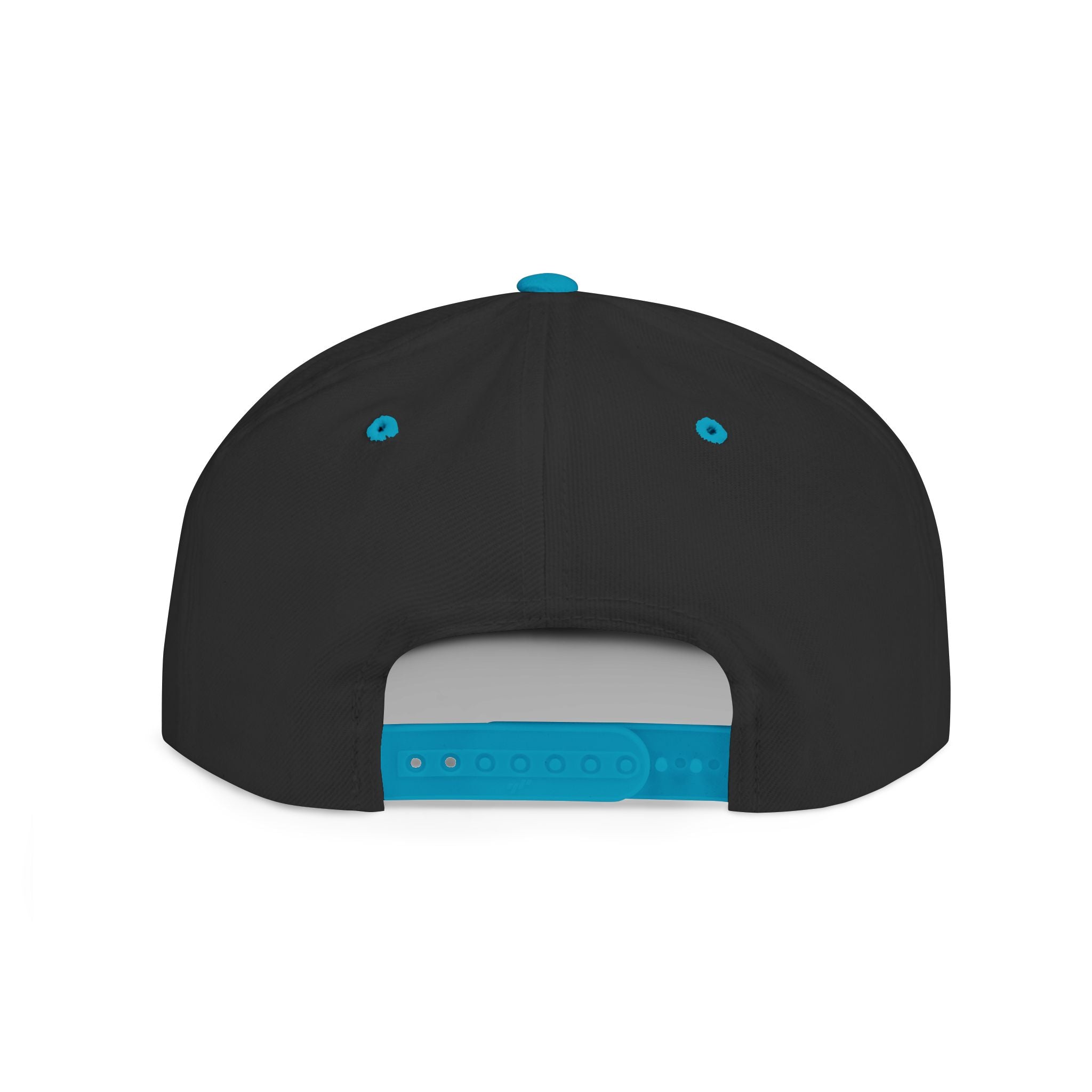 Black Square fudjt Circle Flat Bill Snapback Hat | Embroidered |  15 Colors