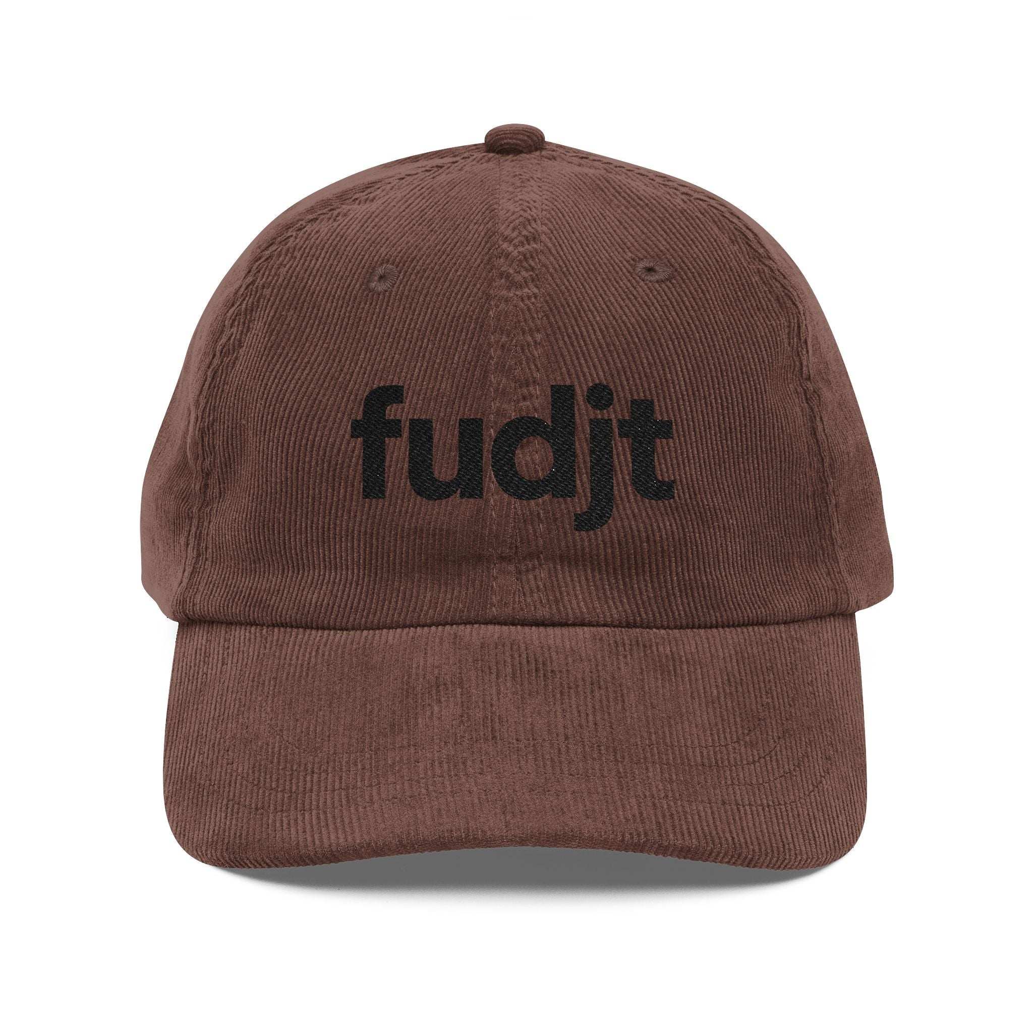 Vintage Corduroy Cap with Black fudjt Embroidery | 3 Colors