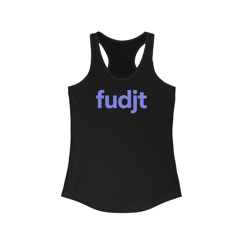 Light Blue fudjt logo Women's Racerback Tank, Perfect Relaxed Fit | 5 Colors