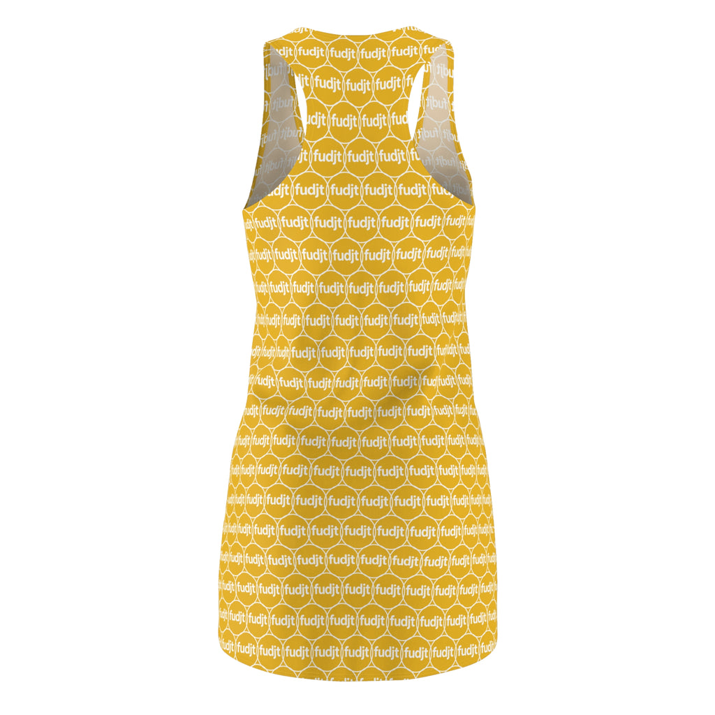 Yellow fudjt Unbroken Chain 2.5 Chic Racerback Dress