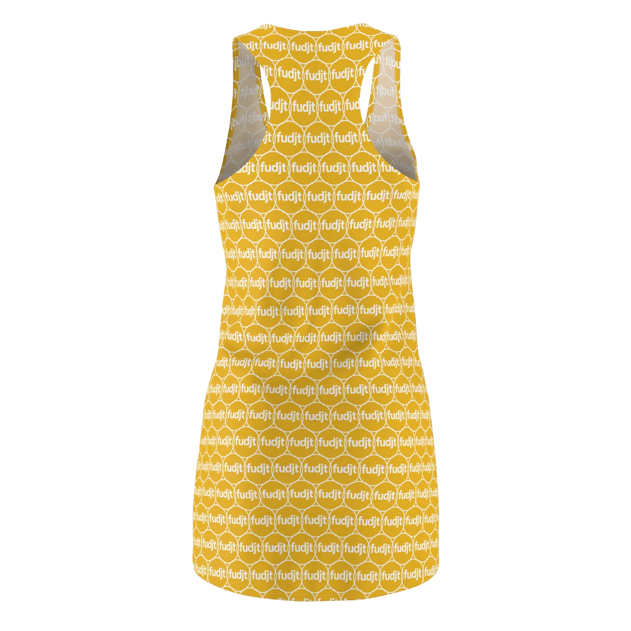 Yellow fudjt Unbroken Chain 2.5 Chic Racerback Dress