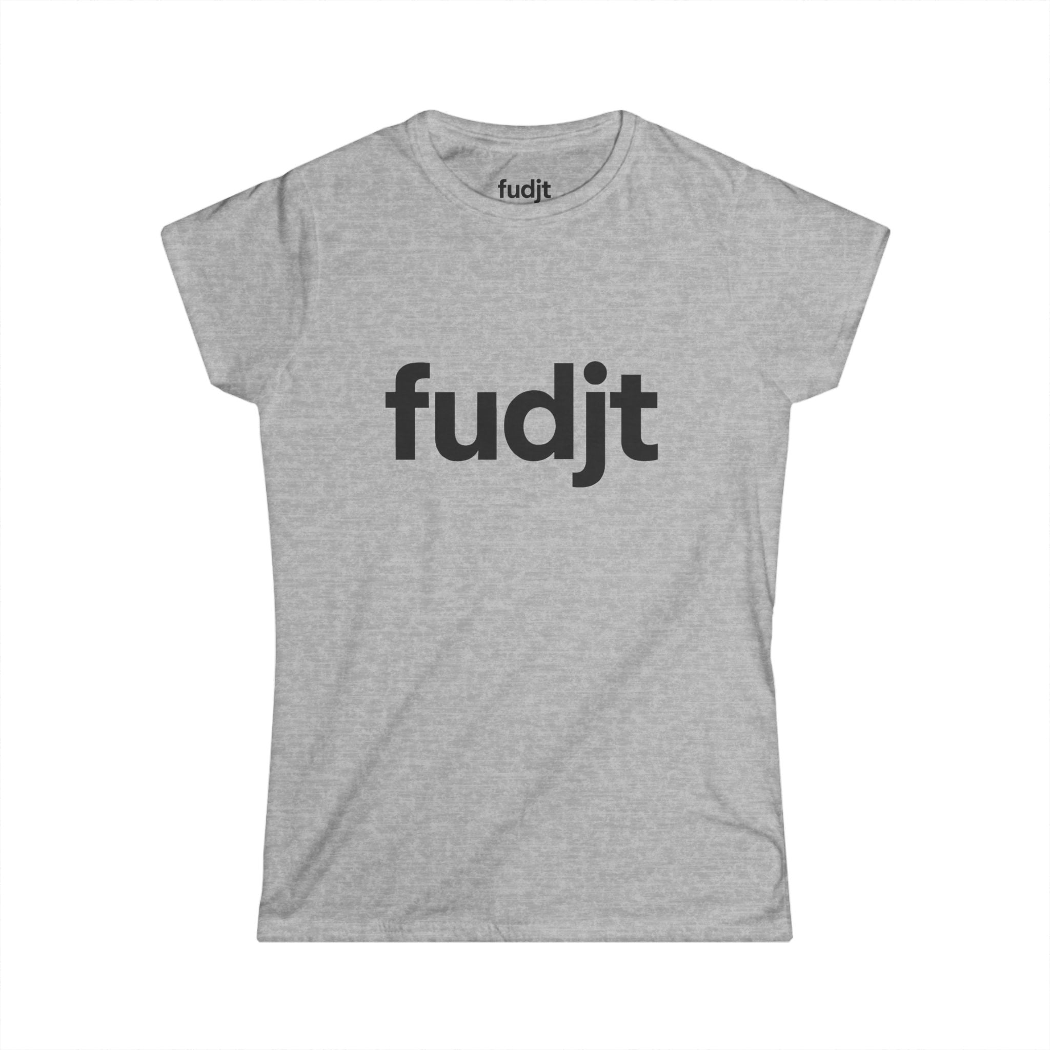 Women's Black fudjt logo Comfy Stylie Tee | 12 Colors