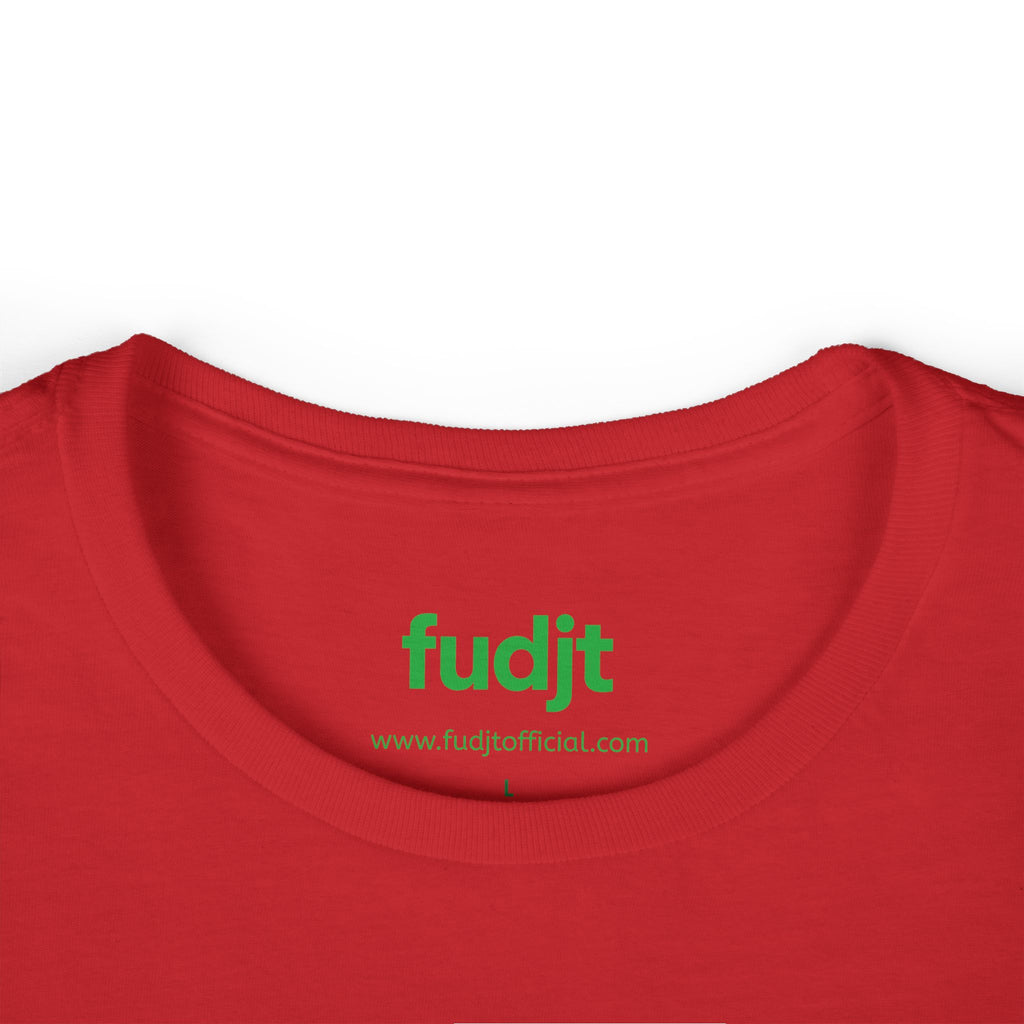 Women's Green fudjt logo Comfy Stylie Tee | 12 Colors