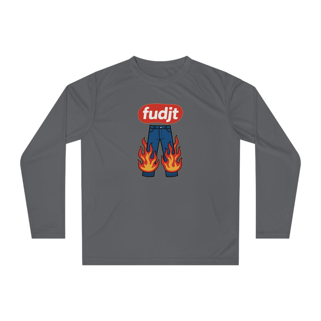 fudjt Pants On Fire Long Sleeve Performance Tee | 5 Colors