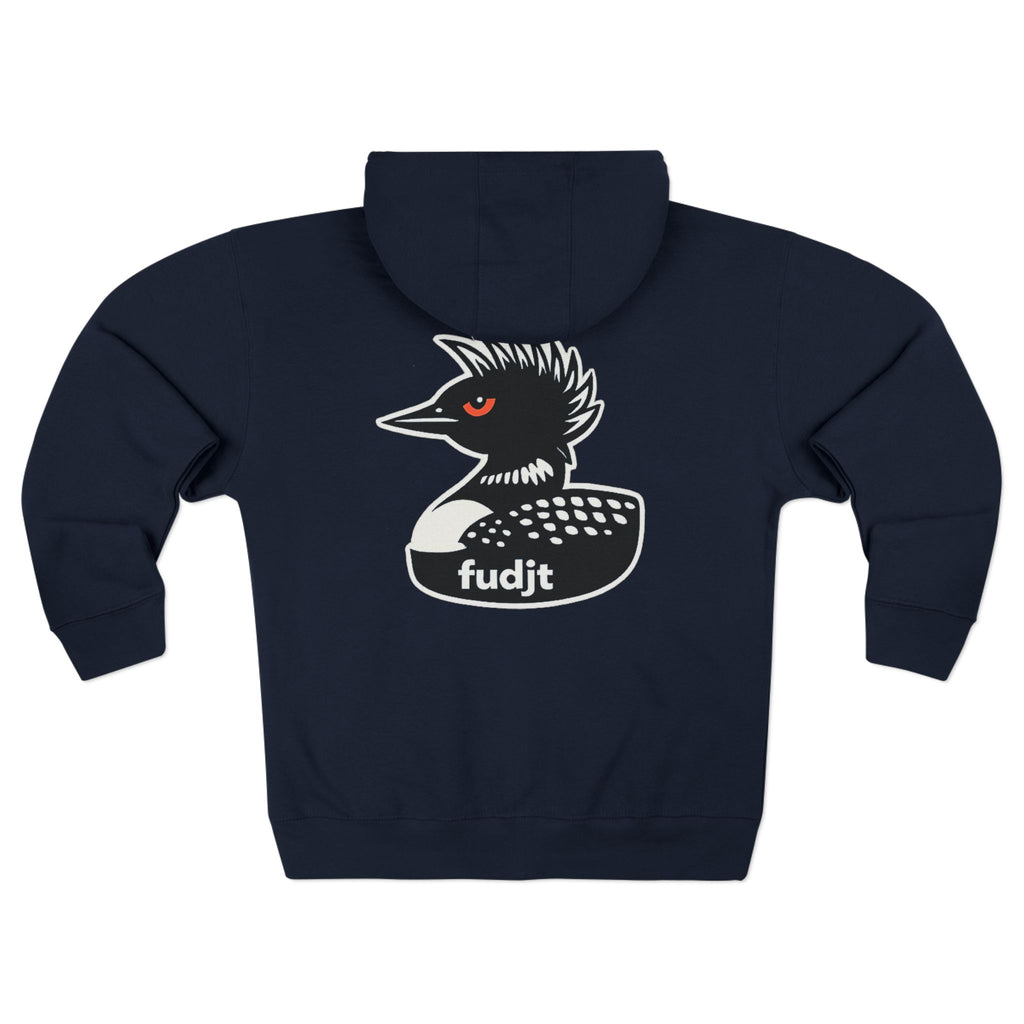 fudjt Rebel Loon Decoy Zip Hoodie | Front & Back Graphic | 9 Colors