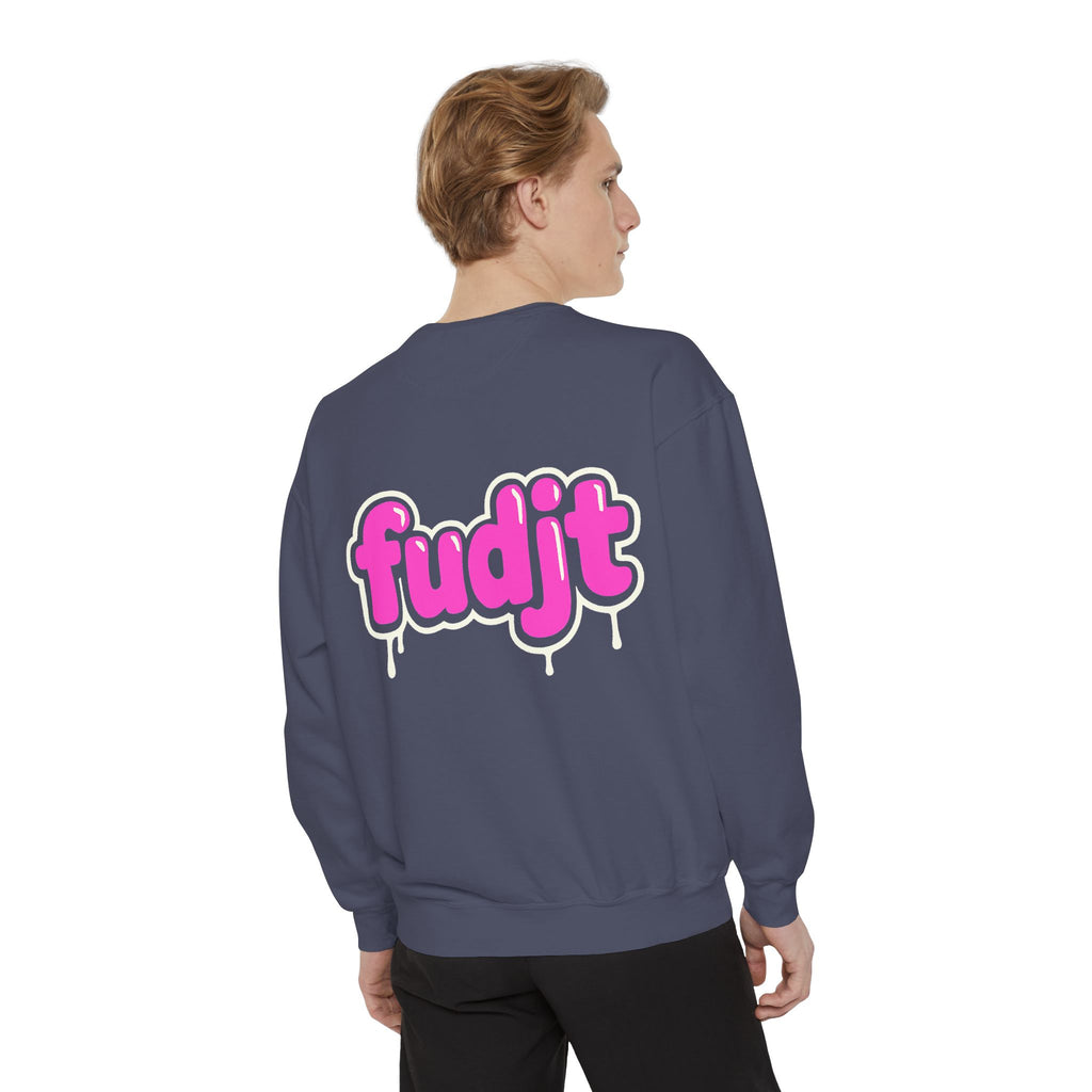 Rebel Loon fudjt Retro Wildlife Crewneck, Bold Pink Drip Backside | 14 Colors